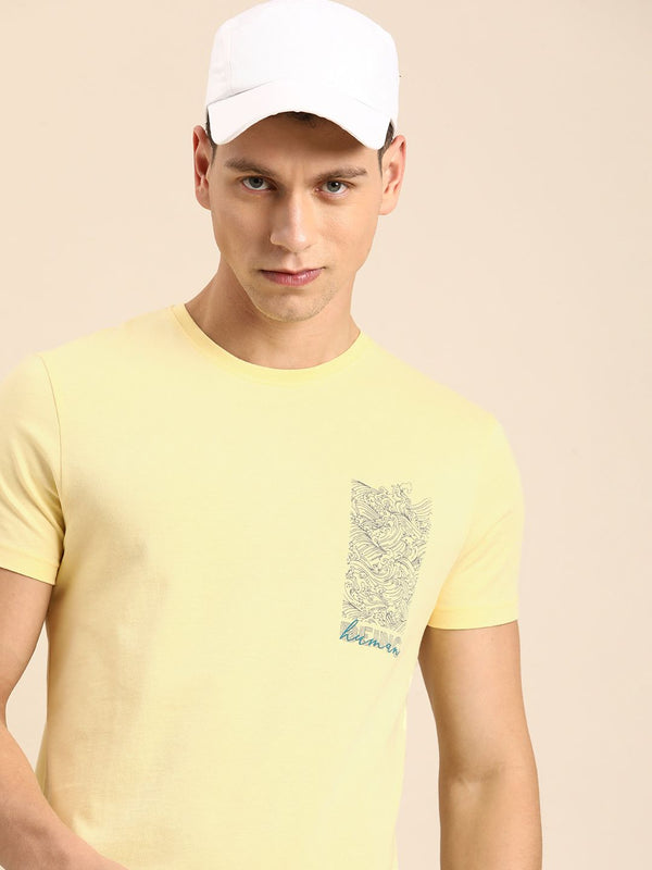 Being Human Pure Cotton Graphic Printed Casual T-shirt