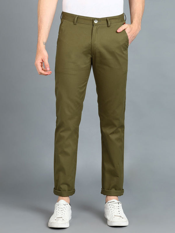 Urbano Fashion Men Slim Fit Easy Wash Pure Cotton Chinos