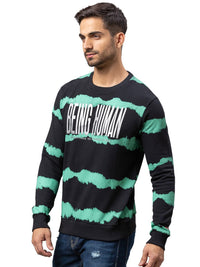 Being Human Men Black Printed Sweatshirt