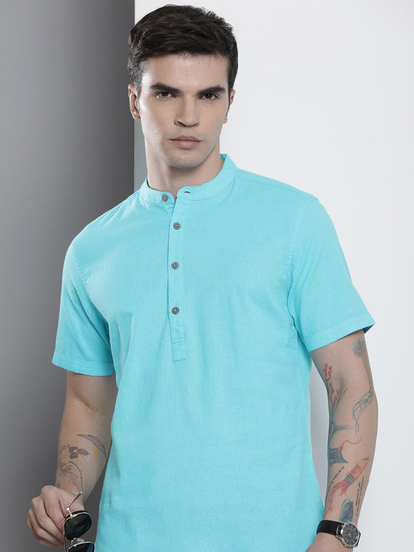 The Indian Garage Co Men Slim Fit Opaque Pure Cotton Casual Shirt