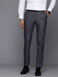 Raymond Men Checked Slim Fit Formal Trousers