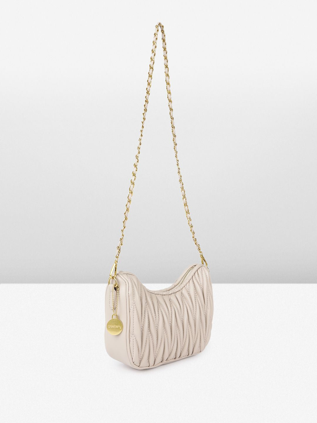 DressBerry Textured Structured Shoulder Bag