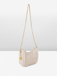 DressBerry Textured Structured Shoulder Bag