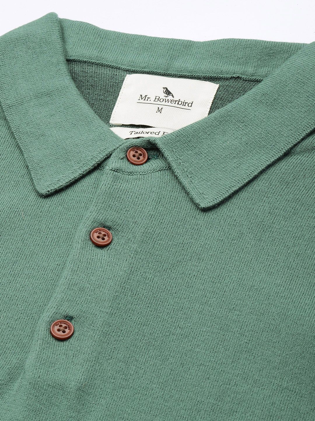 Mr Bowerbird Polo Collar Pure Cotton Pullover