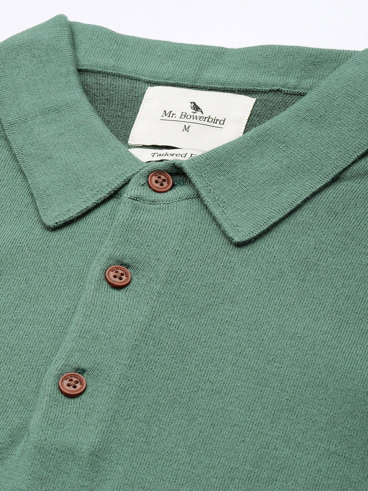 Mr Bowerbird Polo Collar Pure Cotton Pullover