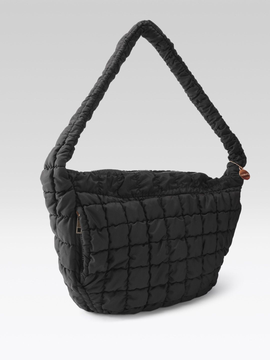 DressBerry Structured Shoulder Bag with Quilted Detail