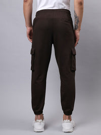 Bewakoof Men Brown Cotton Oversized Joggers