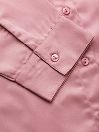 Gaya Satin Finish Satin Menyebarkan Kolar Formal Shirt