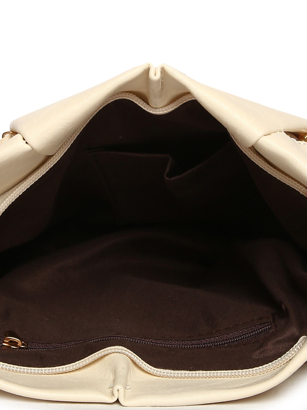 Lino Perros Beige Solid Sling Bag
