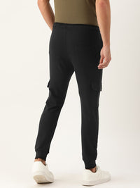 The Indian Garage Co Men Black Solid Straight Fit Joggers