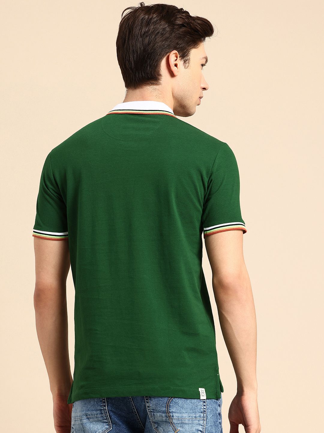 Being Human Polo Collar Pure Cotton T-shirt