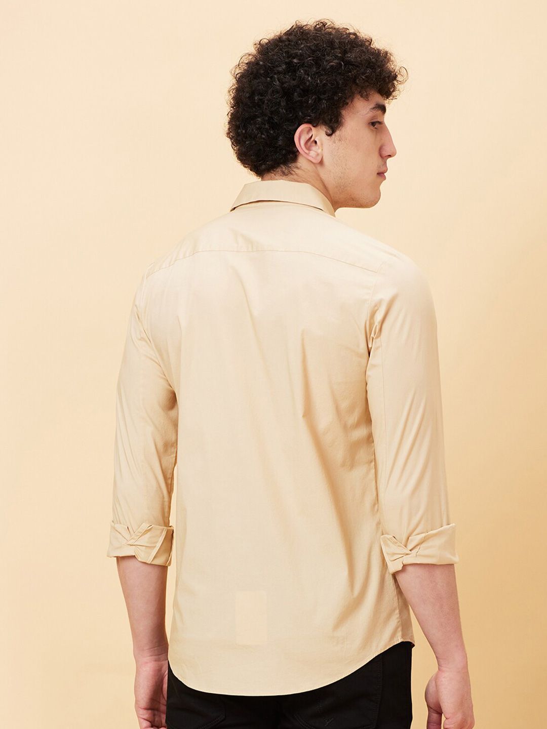 Being Human Slim Fit Spread Collar Long Sleeves Casual Shirt