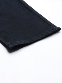 The Indian Garage Co Men Slim Straight Fit Low Distress Light Fade Stretchable Jeans
