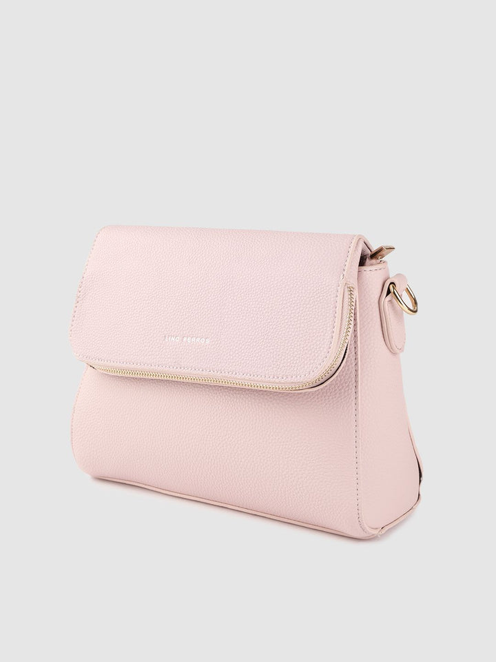 Lino Perros Pink Solid Shoulder Bag