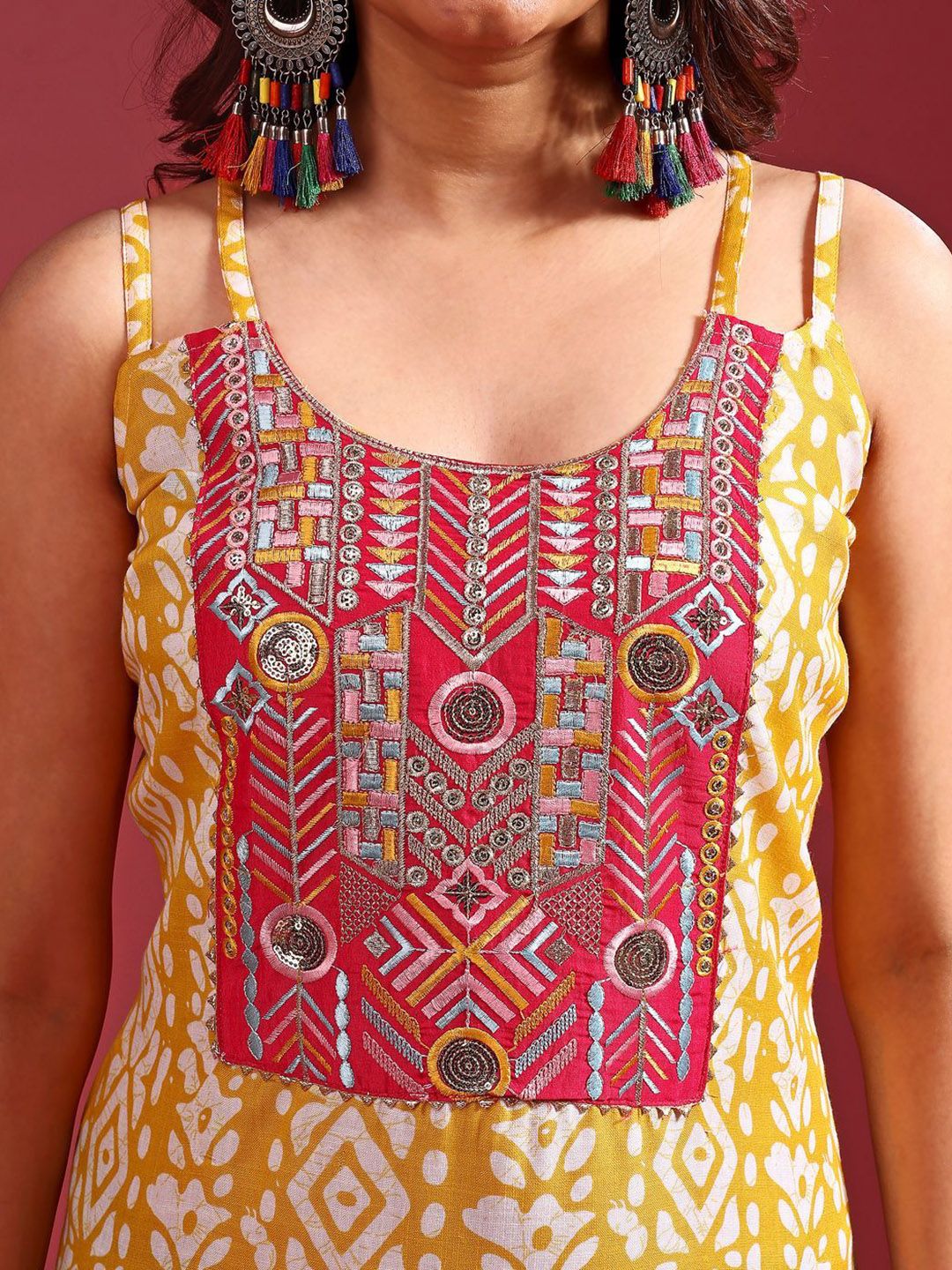 KALINI Women Patchwork Kurta