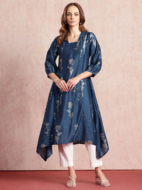 all about you Floral Printed Gotta Patti Kurta