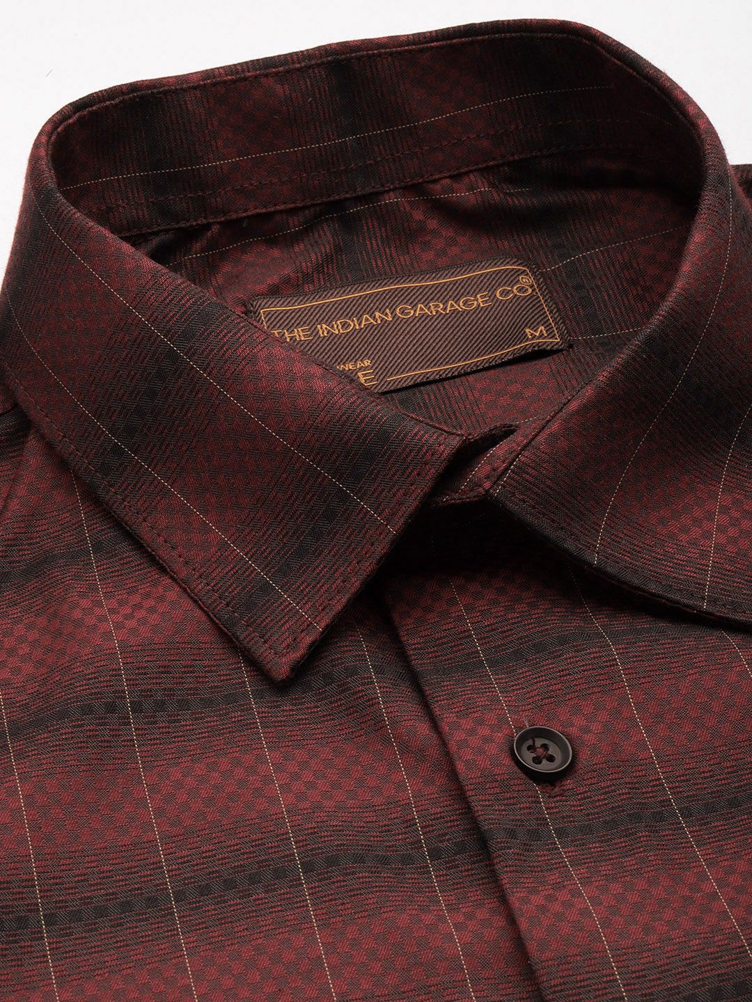 The Indian Garage Co. X Luxe Slim Fit Checked Formal Shirt