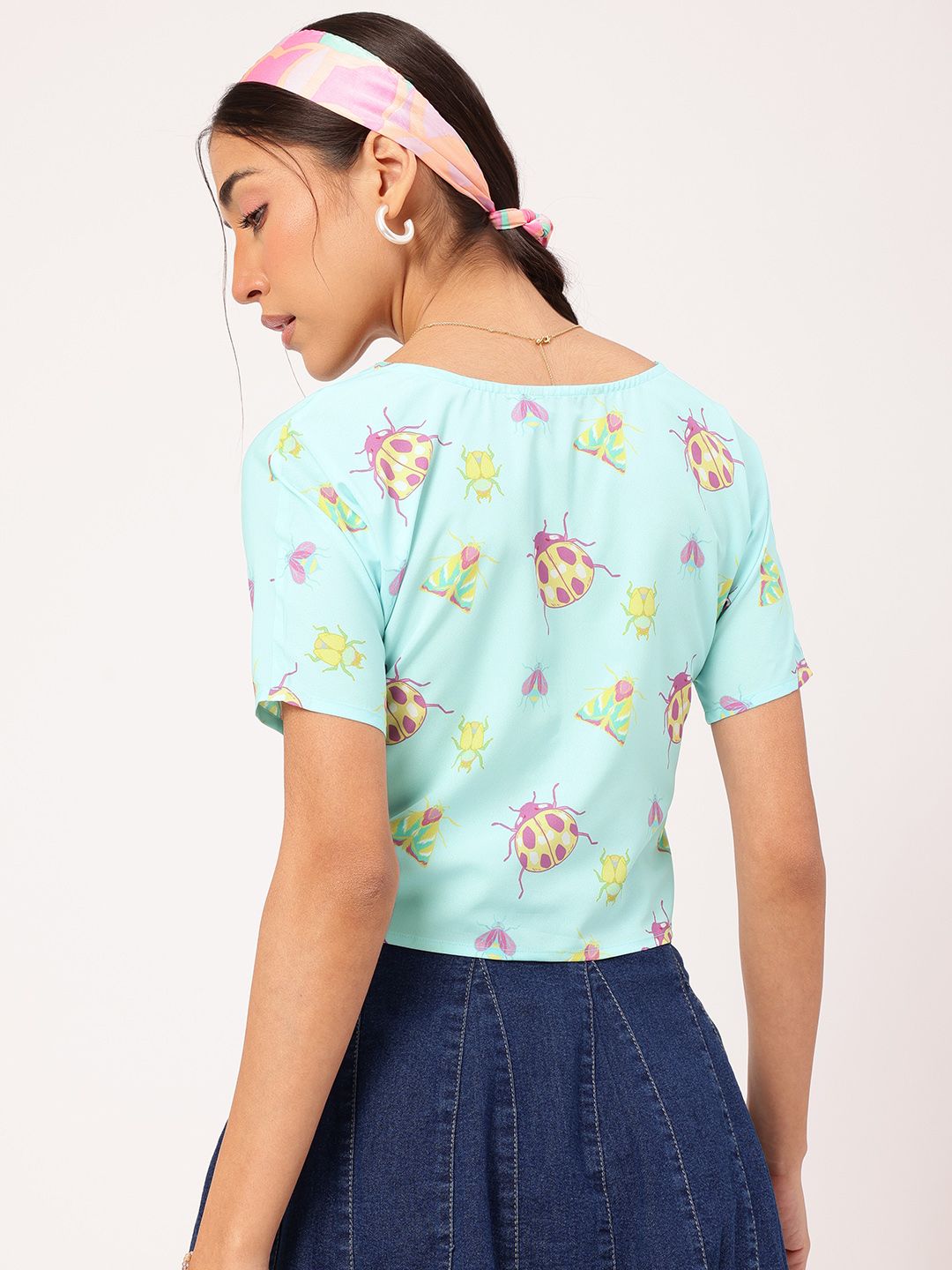 DressBerry Free Spirit Tie-Up Crop Top