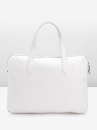Lino Perros Women Croc Textured Structured Laptop Bag-16 Inches