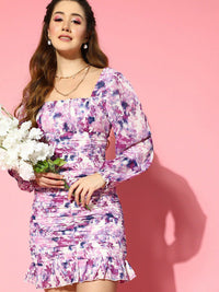 Berrylush Women Floral Bustier Dress