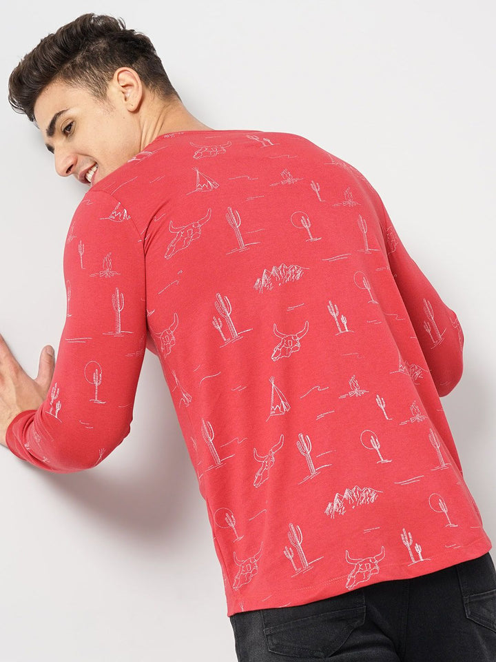 The Indian Garage Co Conversational Printed Long Sleeves Casual T-shirt