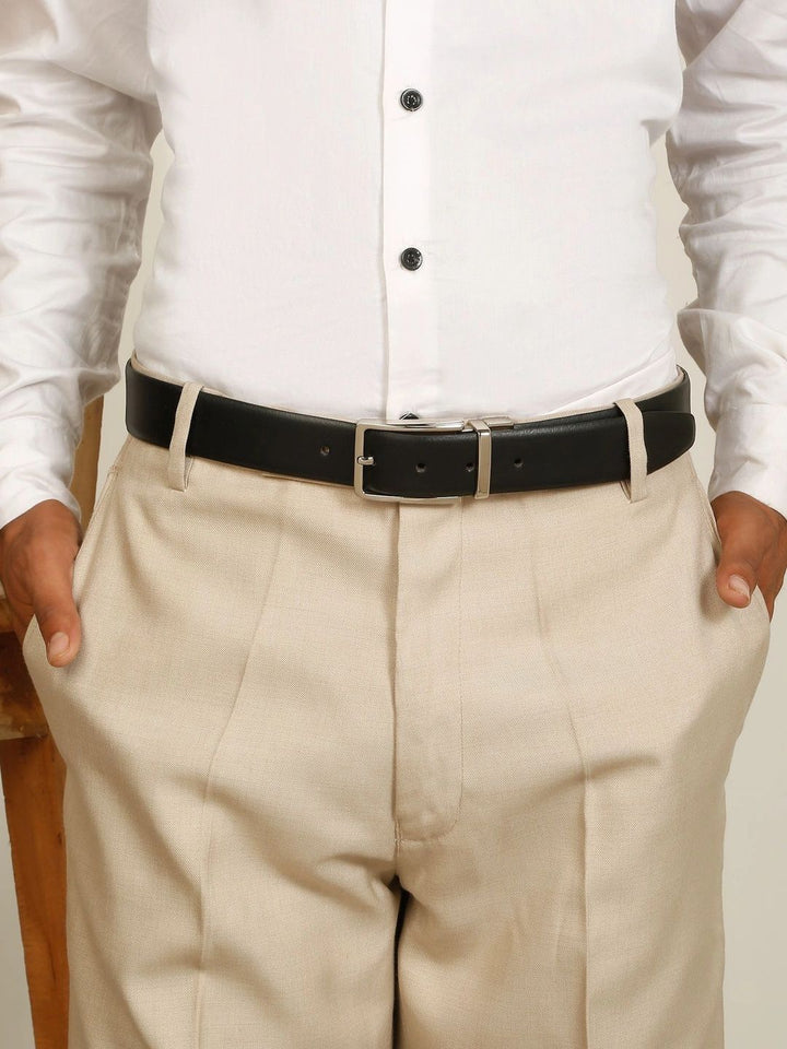 Teakwood Leathers Men Leather Reversible Belt