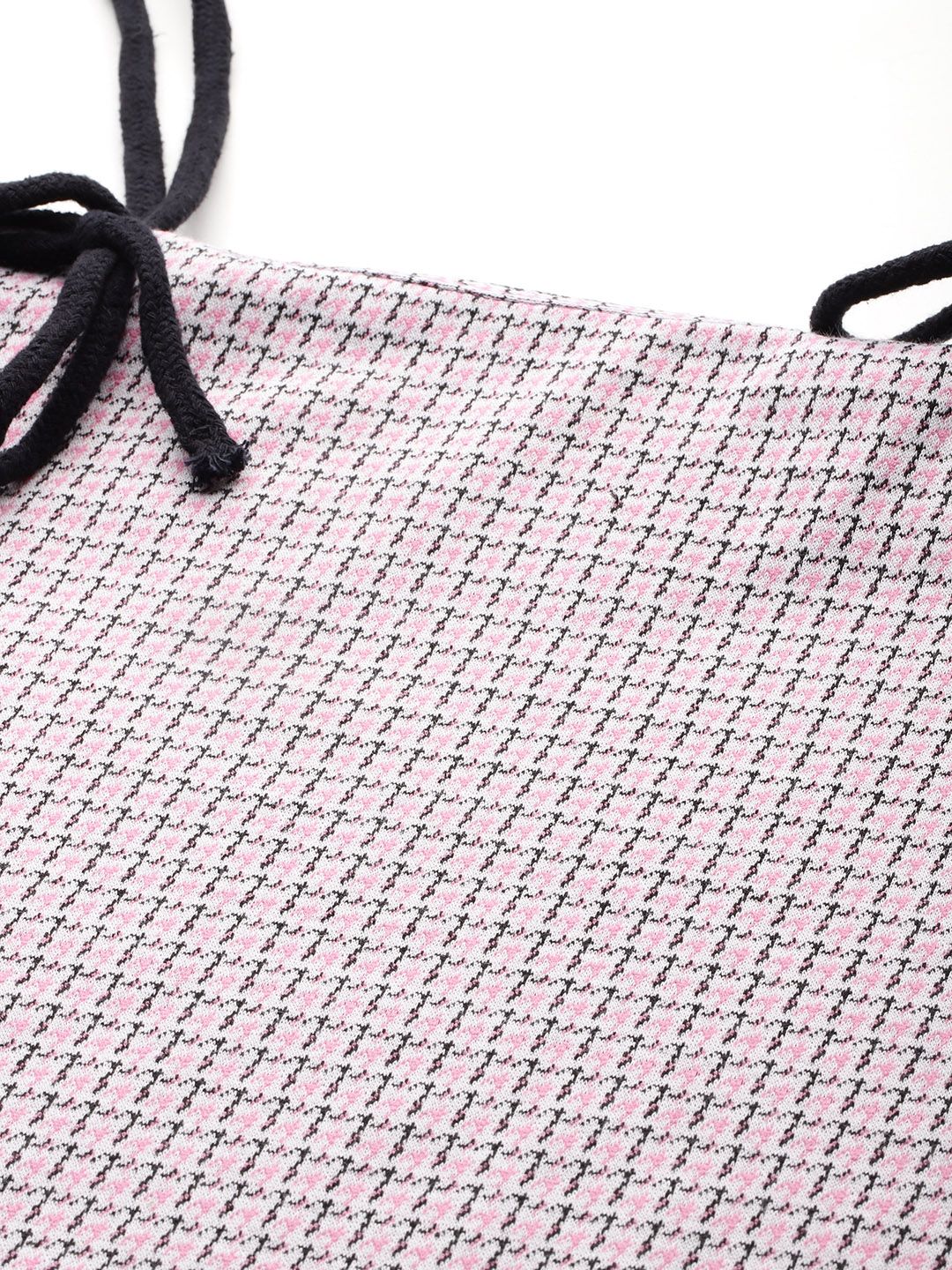 DressBerry Checked Drop-Waist Mini Dress