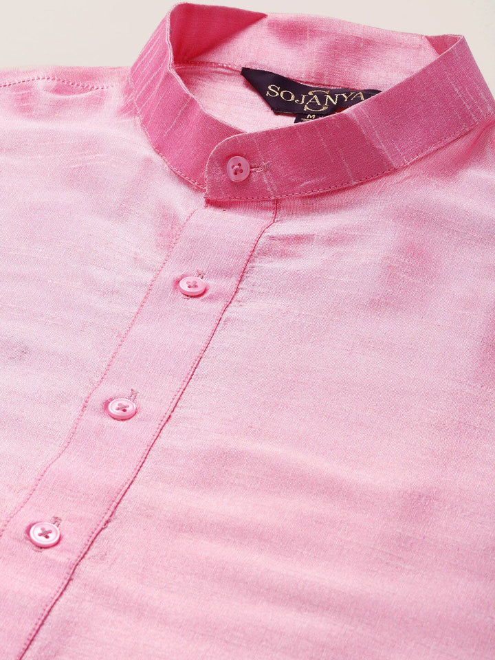 SOJANYA Mandarin Collar Regular Kurta With Pyjamas & Nehru Jacket