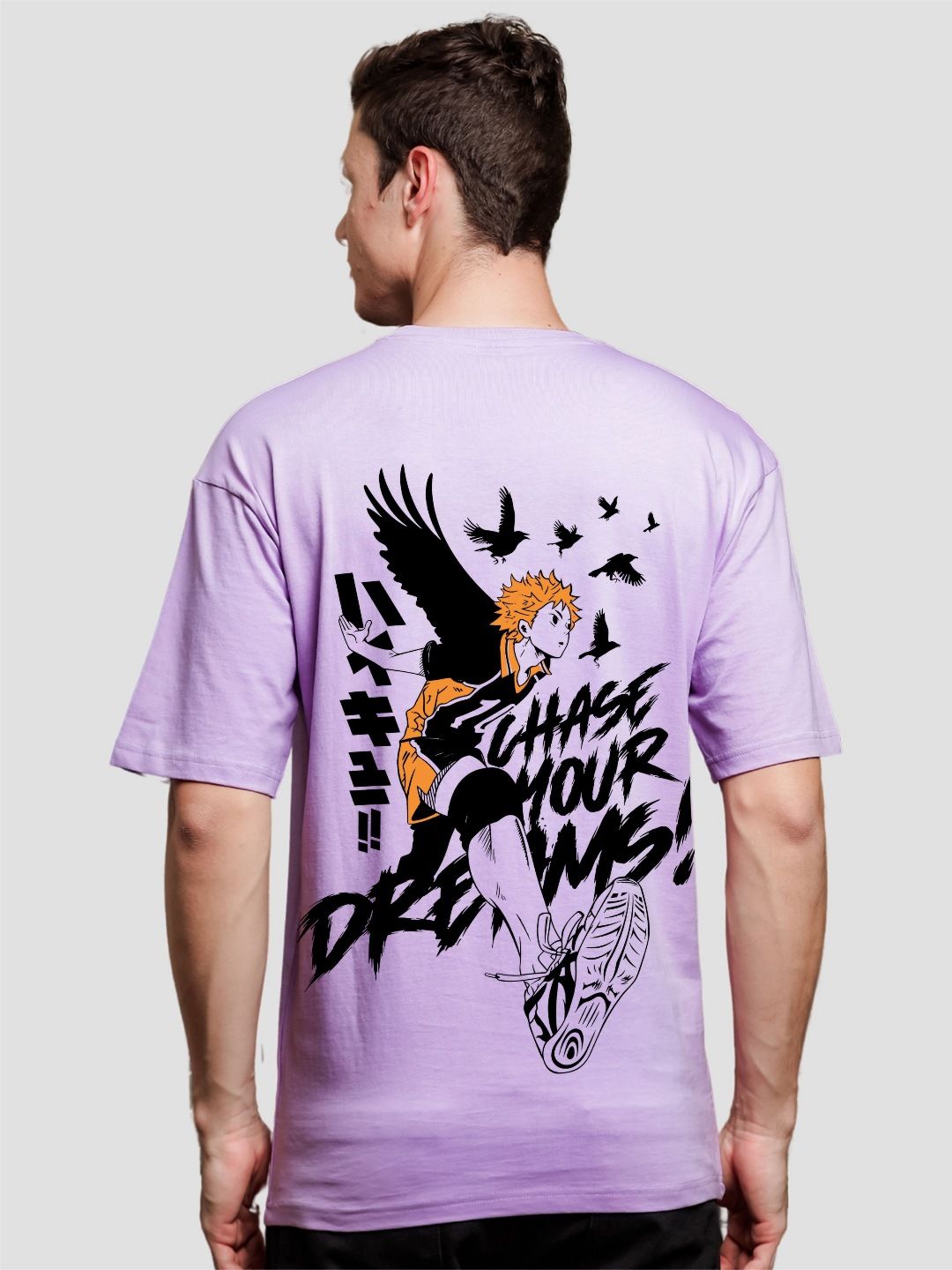 ADRO Men Typography V-Neck Applique T-shirt