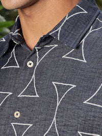 Thomas Scott Men Smart Slim Fit Opaque Printed Casual Shirt