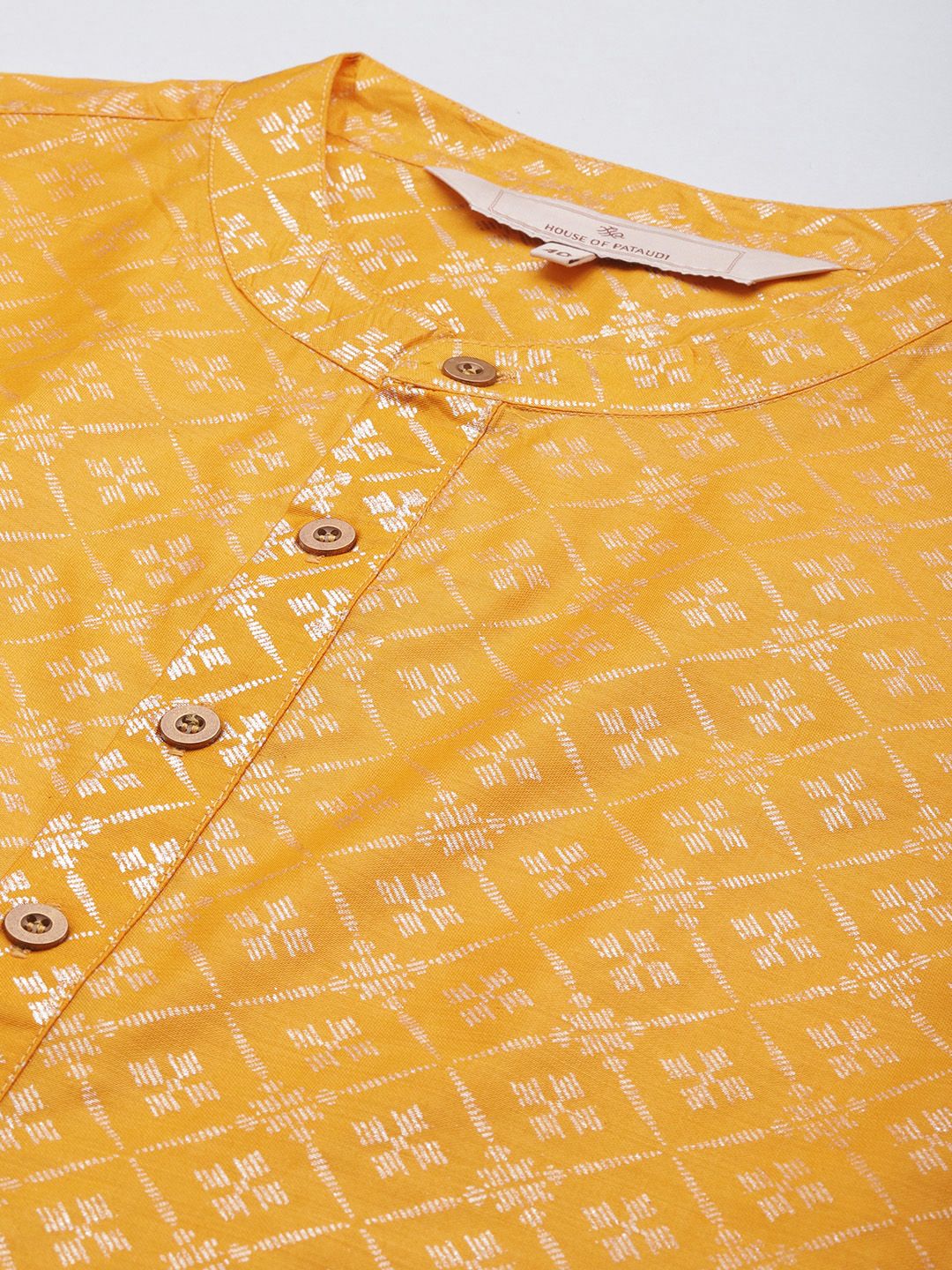 House of Pataudi Geometric Printed Jashn Kurta