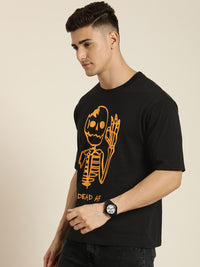 Difference of Opinion Men Graphic Printed Oversized T-shirt