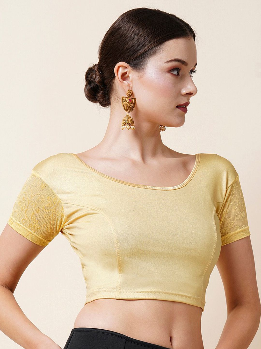 Saree mall Stretchable Cotton Saree Blouse