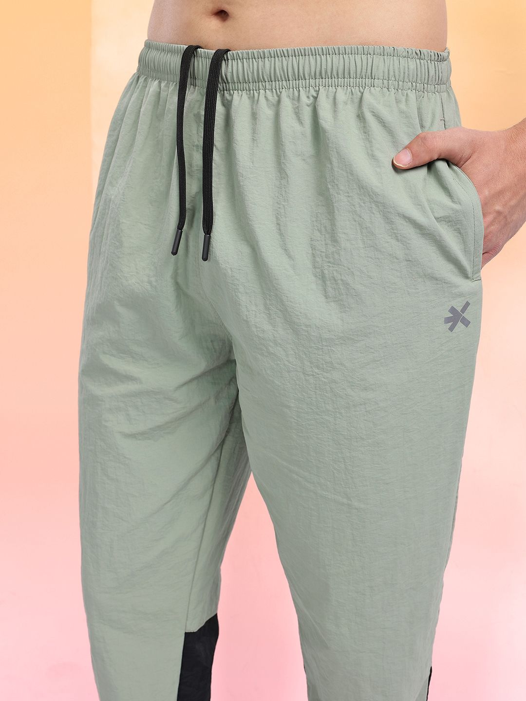 HRX by Hrithik Roshan Men Colorblock Running Track Pants