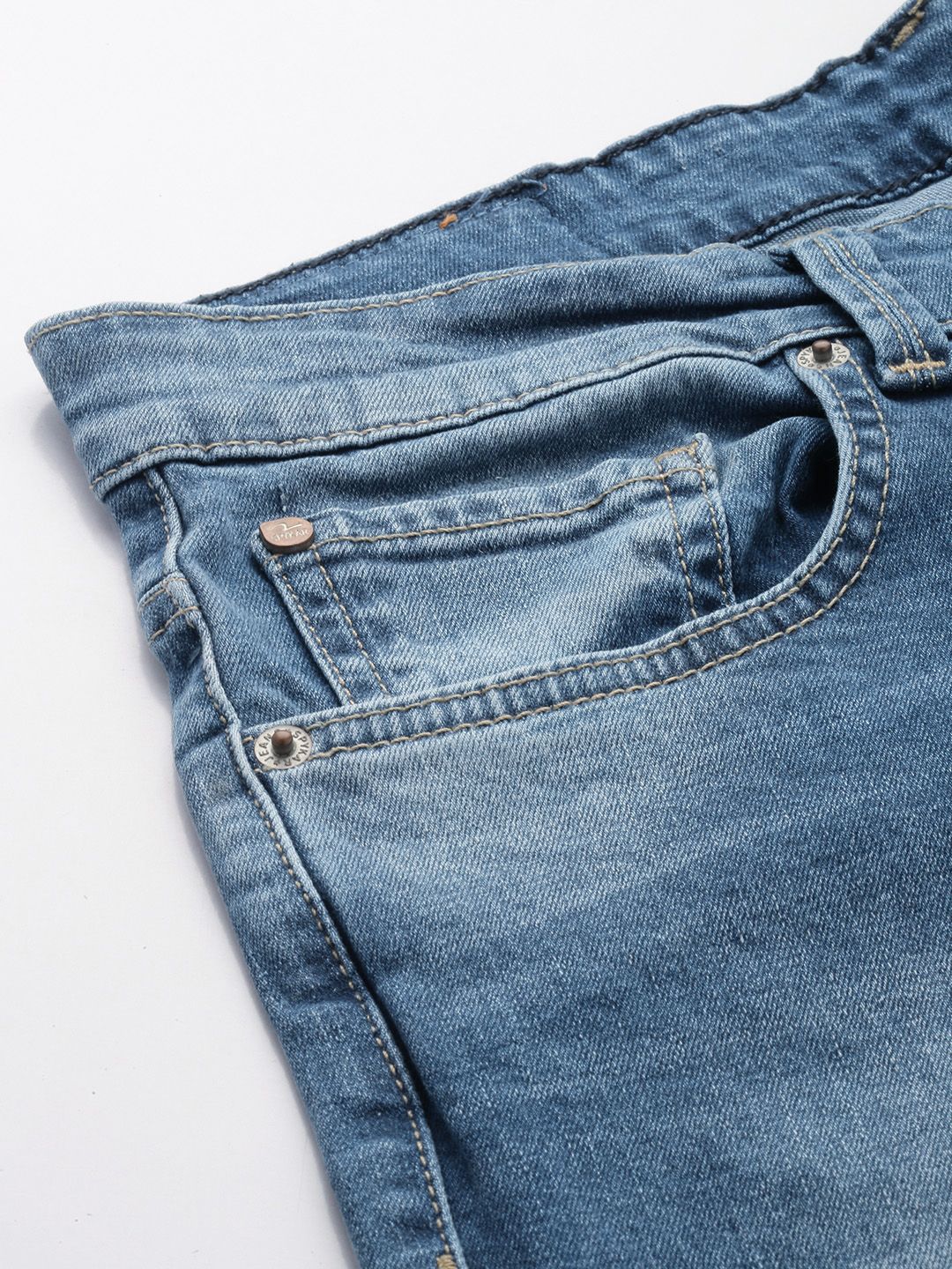 SPYKAR Men Rafter Bootcut Low-Rise Heavy Fade Stretchable Jeans