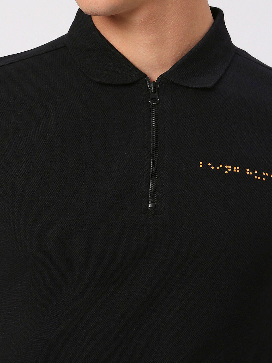 Being Human Men Polo Collar Solid T-shirt