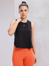 HRX by Hrithik Roshan Rapid-Dry Sleeveless High-Low Running Top