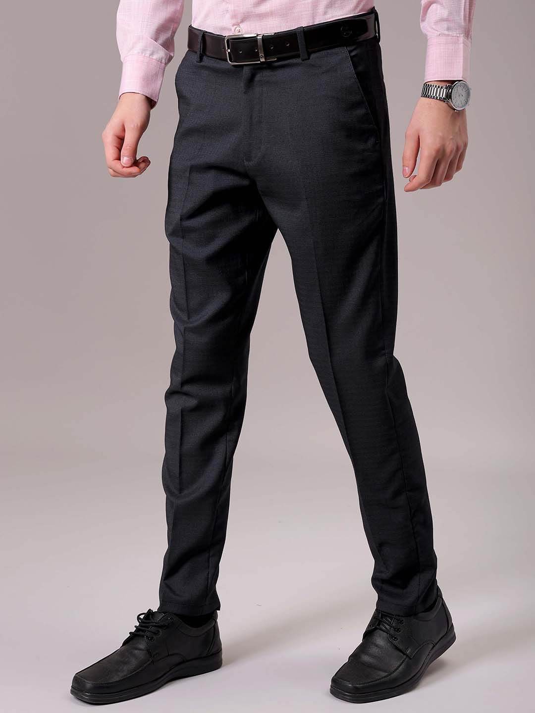 The Indian Garage Co. X Luxe Men Checked Slim Fit Trousers