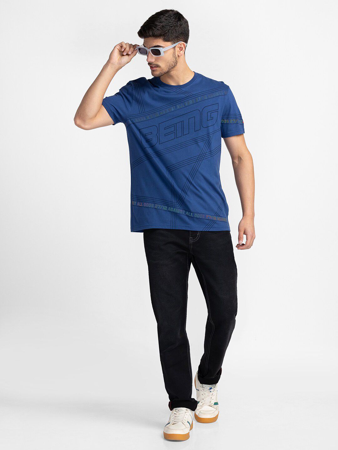 Being Human Typography Printed Casual T-shirt