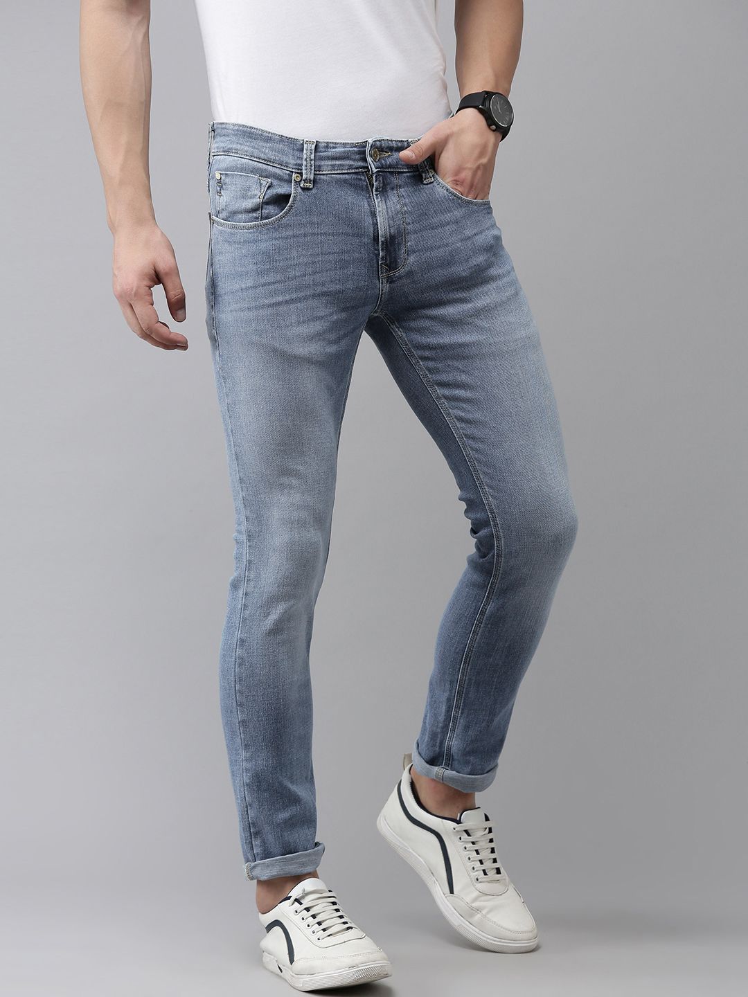 SPYKAR Men Faded Jeans