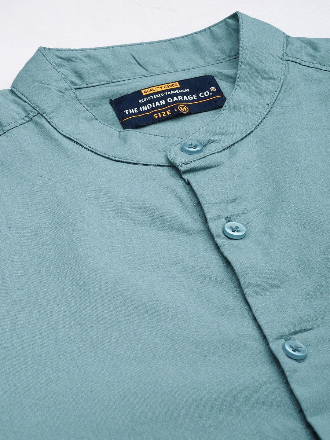 The Indian Garage Co Men Blue Solid Casual Shirt