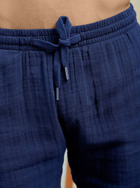 The Indian Garage Co Cuban Collar Pure Cotton Shirt With Shorts