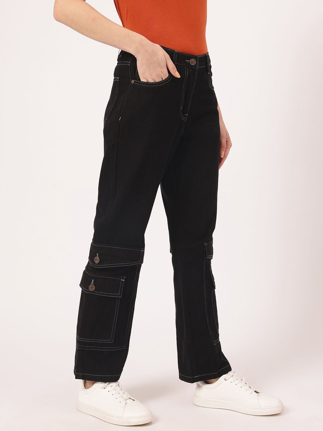 DressBerry Women Modern Classics Cargo Jeans