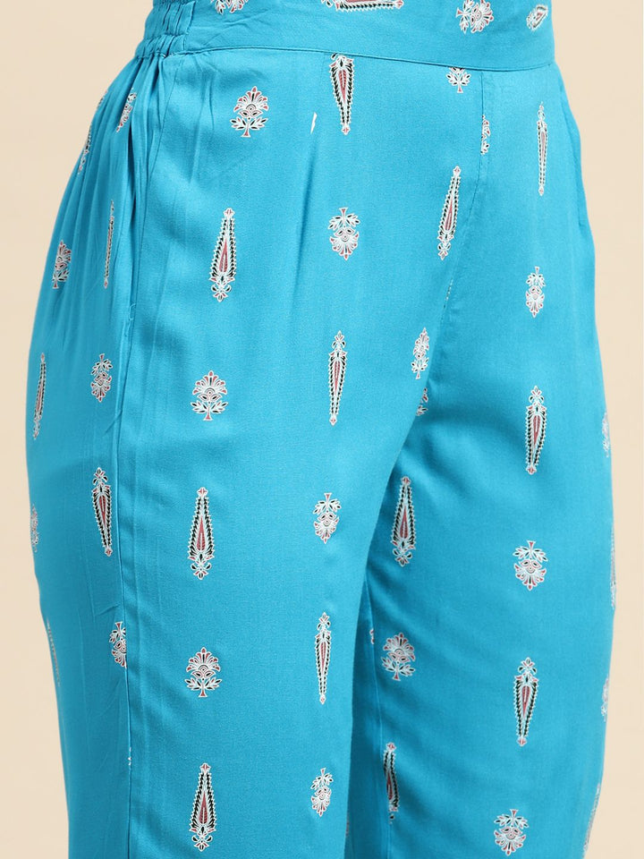 Anouk Ethnic Motifs Printed Regular Kurta with Trousers