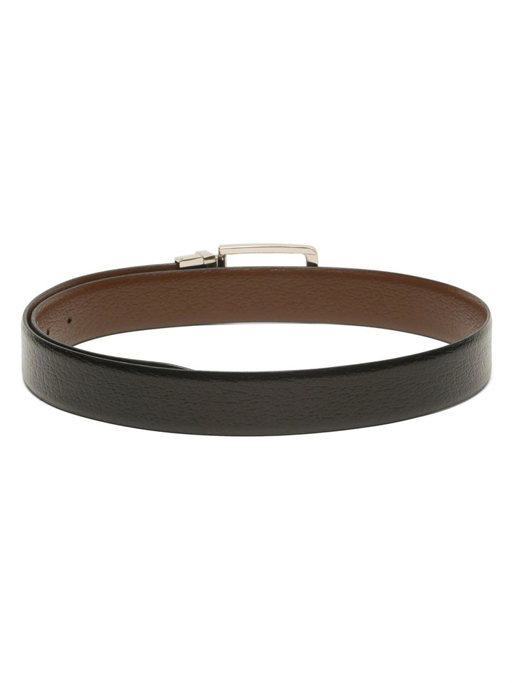 Teakwood Leathers Men Textured Leather Reversible Belt
