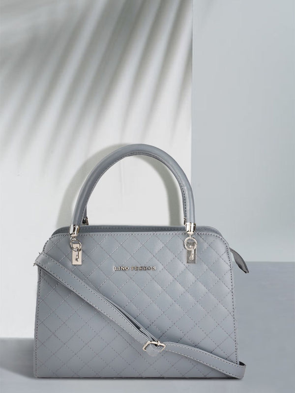 Lino Perros Blue Quilted Handheld Bag