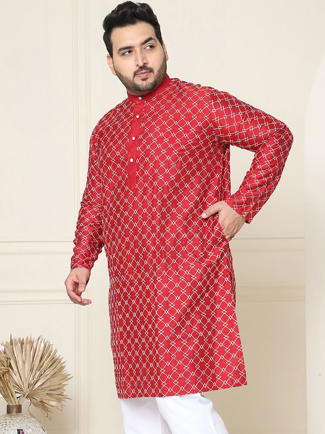 SOJANYA PLUS Embroidered Thread Work Kurta