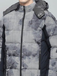 Monte Carlo Men Hooded Colourblocked Casual Lightweight Puffer Jacket