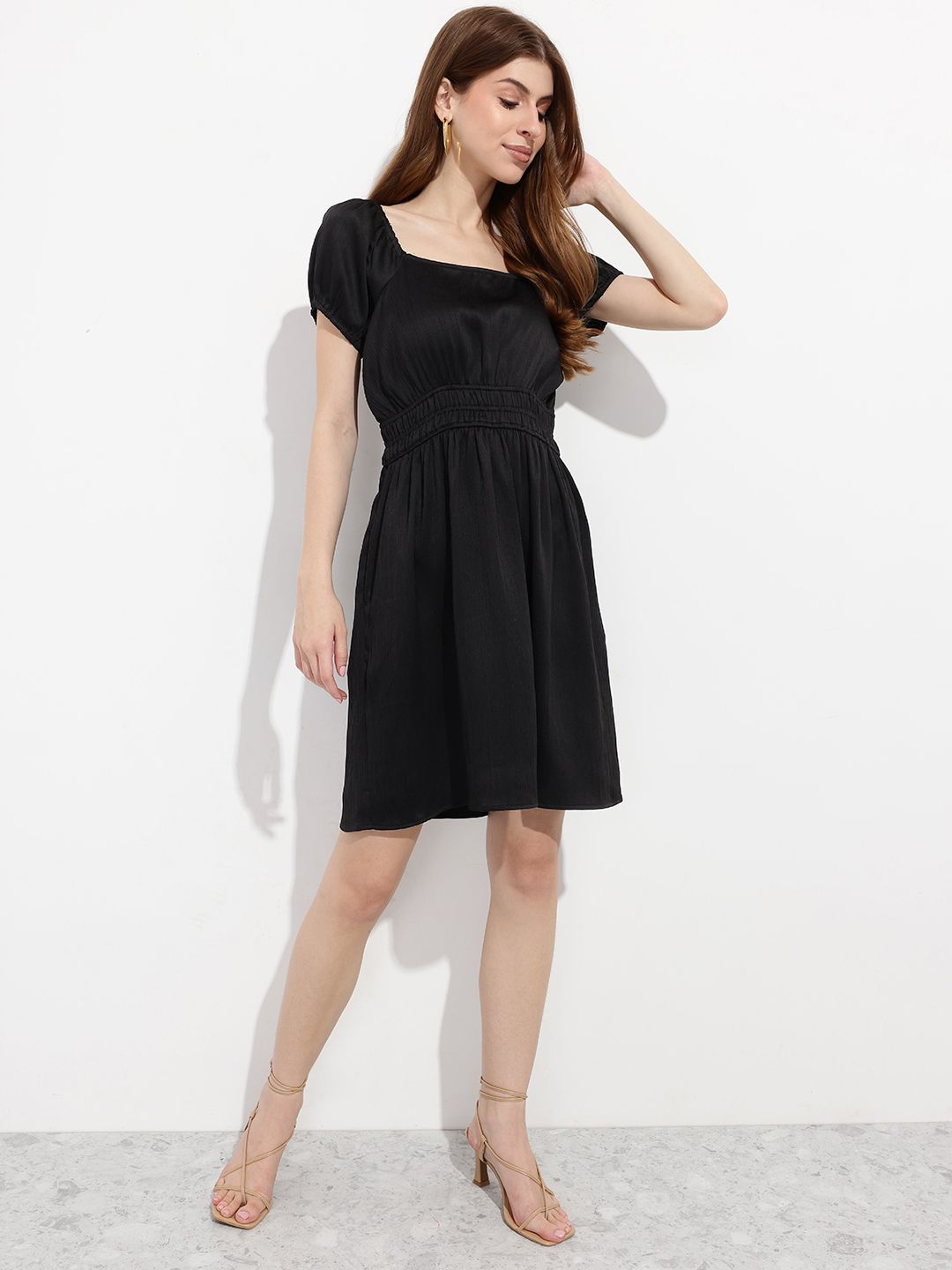 DressBerry Monochrome Muse A-Line Dress