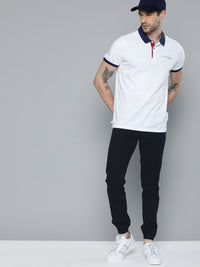 The Indian Garage Co Men Navy Blue Slim Fit Joggers Trousers